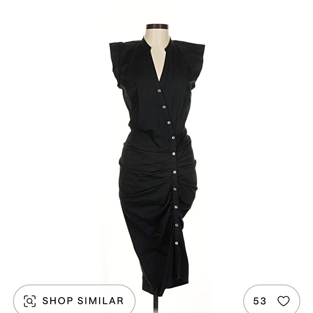 Veronica Beard Black Asymmetrical Dress